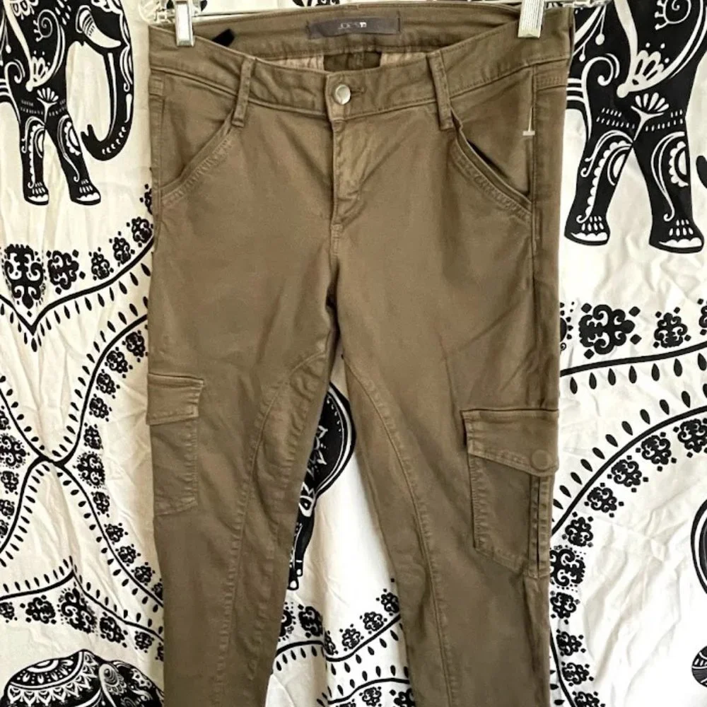 Women's Cargo Joe's Jeans- Olive Green - Picture 1 of 4